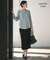 【WEB限定】BackSatinAmunzen キーネックブラウス