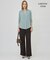 【WEB限定】BackSatinAmunzen キーネックブラウス