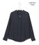 【WEB限定】BackSatinAmunzen キーネックブラウス