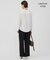 【WEB限定】BackSatinAmunzen キーネックブラウス