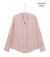 【WEB限定】BackSatinAmunzen キーネックブラウス
