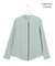 【WEB&一部店舗限定カラーあり】BackSatinAmunzen バンドカラーブラウス