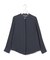 【WEB&一部店舗限定カラーあり】BackSatinAmunzen バンドカラーブラウス