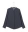 【WEB&一部店舗限定カラーあり】BackSatinAmunzen バンドカラーブラウス