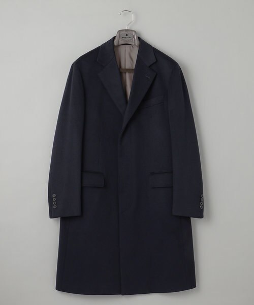 MTRピュアカシミヤ】シングルブレストチェスターフィールドコート