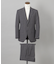 【御幸毛織】 WOOL×SOLOTEX ストレッチスーツ（平織/グレー）
