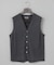 体温調整に【洗える/チクチクしにくい/ピリングしにくい】イタリア糸 ハイゲージ ベスト_WOOL100%