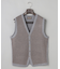 体温調整に【洗える/チクチクしにくい/ピリングしにくい】イタリア糸 ハイゲージ ベスト_WOOL100%