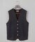 体温調整に【洗える/チクチクしにくい/ピリングしにくい】イタリア糸 ハイゲージ ベスト_WOOL100%