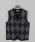 体温調整に【洗える/チクチクしにくい/ピリングしにくい】イタリア糸 ハイゲージ ベスト_WOOL100%