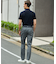 圧倒的清涼感・８つの機能美【接触冷感/通気性/軽量/撥水…等】クールドッツ セットアップパンツ_ヘリンボーンプリント（25年モデル）