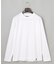 仕事で着られる 綿100％ 【洗える】カバーネック ドレスTシャツ_ロング（25年モデル）