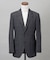 横に伸びる【TasmaniaWool/タマニアウール】ストレッチ スーツ_グレー格子柄