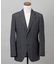 横に伸びる【TasmaniaWool/タマニアウール】ストレッチ スーツ_グレー格子柄