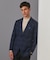 【Ermenegild Zegna/ゼニア】トロフェオ カシミヤ ジャケット_ネイビーチェック