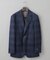 【Ermenegild Zegna/ゼニア】トロフェオ カシミヤ ジャケット_ネイビーチェック