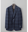 【Ermenegild Zegna/ゼニア】トロフェオ カシミヤ ジャケット_ネイビーチェック