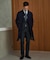 【形態安定】PREMIUMPLEATS_セミワイドカラー 通年ドレスシャツ_ホワイト/ストライプ(26年モデル)