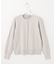 【WEB限定カラー有】コットンパールニット クルーネック カーディガン