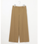 【WEB限定カラーあり/洗える/撥水加工】TRギャバ ワイドクロップドパンツ