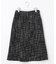 カラーミックスツイード Aラインスカート