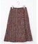 カラーミックスツイード Aラインスカート