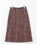 カラーミックスツイード Aラインスカート