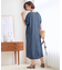 【洗える・XSサイズあり】テンセルリネンデニム ワンピース
