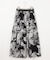 【ウエストゴム・洗える】ピオニーフローラルプリント  スカート