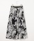 【ウエストゴム・洗える】ピオニーフローラルプリント  スカート