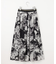 【ウエストゴム・洗える】ピオニーフローラルプリント  スカート