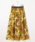 【ウエストゴム・洗える】ピオニーフローラルプリント  スカート