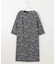 【洗える】プリントジャガードストレッチ  ワンピース