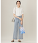 【洗える】ウスカルデニム ワイドパンツ