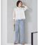 【洗える】ウスカルデニム ワイドパンツ