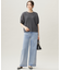 【洗える】ウスカルデニム ワイドパンツ