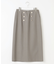【洗える】オックスストレッチストレート スカート