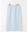【洗える】オックスストレッチストレート スカート