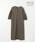 【WEB限定・洗える】カラミストレッチパフスリーブ ワンピース