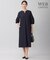 【WEB限定・洗える】カラミストレッチパフスリーブ ワンピース