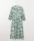 【洗える】ランドスケーププリント ワンピース