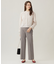 【WEB限定カラーあり・撥水加工・洗える】TRギャバストレート パンツ