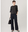 【WEB限定カラーあり・撥水加工・洗える】TRギャバストレート パンツ