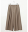 【洗える】TWラチネストレッチワイドクロップド パンツ