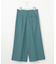 【洗える】TWラチネストレッチワイドクロップド パンツ