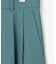 【洗える】TWラチネストレッチワイドクロップド パンツ
