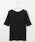【洗える】ソフトリブ5分袖 Tシャツ