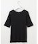 【洗える】ソフトリブ5分袖 Tシャツ