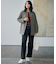 【洗える】ツイステッドダブルクロスワイドストレート パンツ