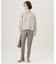 【撥水加工・洗える】TRギャバ裏起毛チェック柄テーパード パンツ